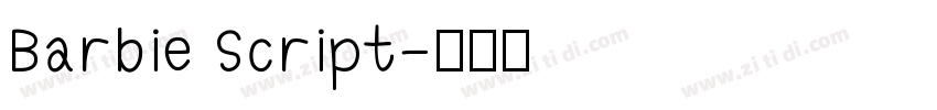 Barbie Script字体转换